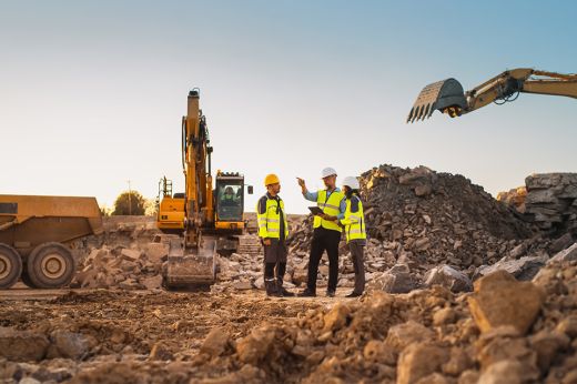 Foto: Männer auf Baustelle